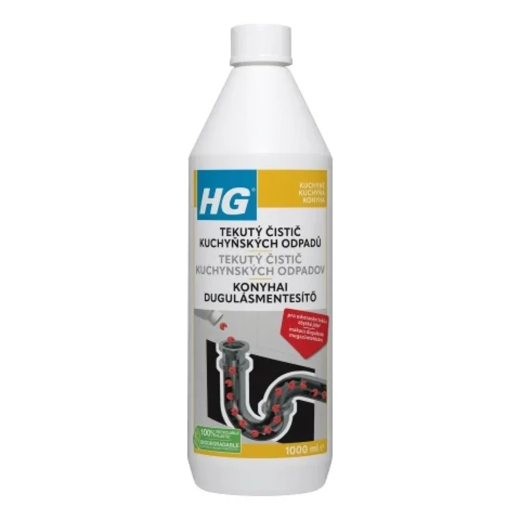 HG Nettoyant Liquide pour Canalisations de Cuisine 1L