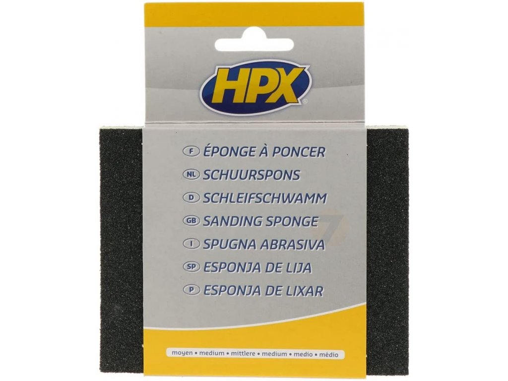 Gąbka szlifierska HPX 335930 średnia czarna
