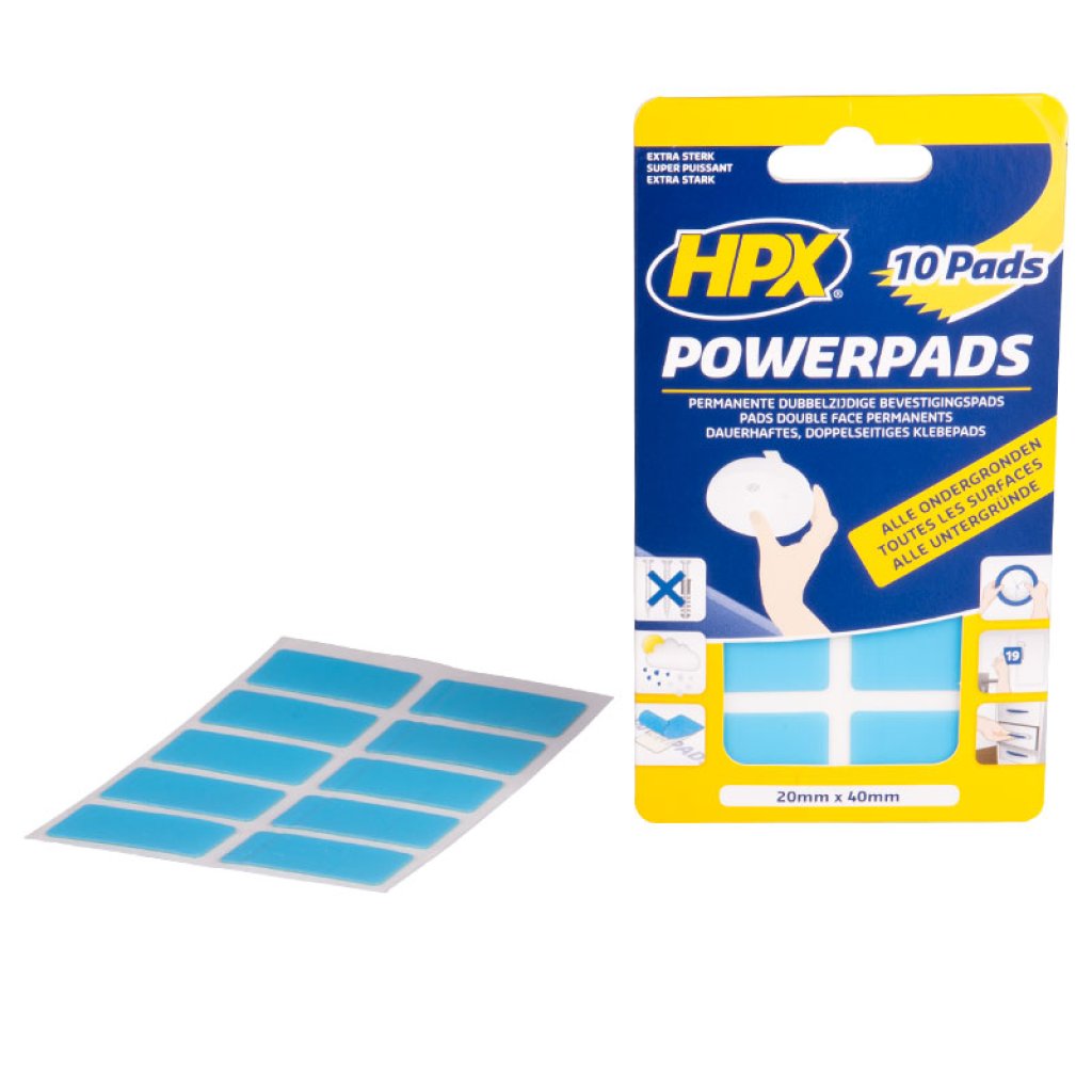 HPX POWERPADS 1710 – extra silné oboustranně samolepící montážní polštářky, 10 ks