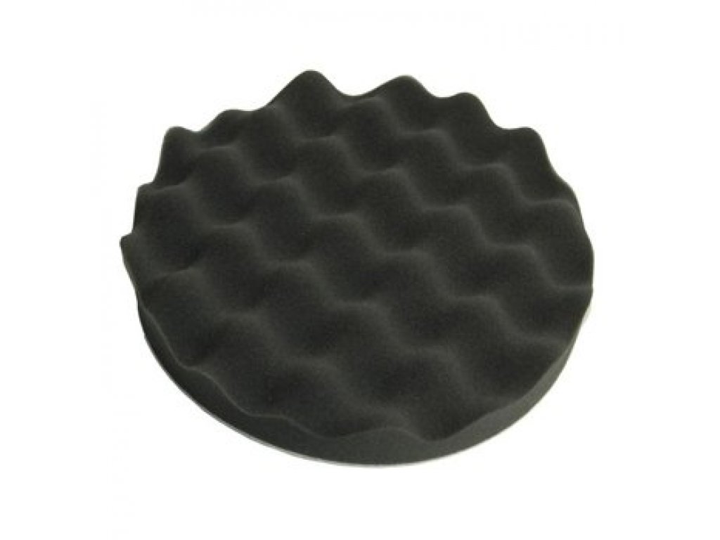 Leštící kotouč černý waffle se s. zipem měkký D150x25mm