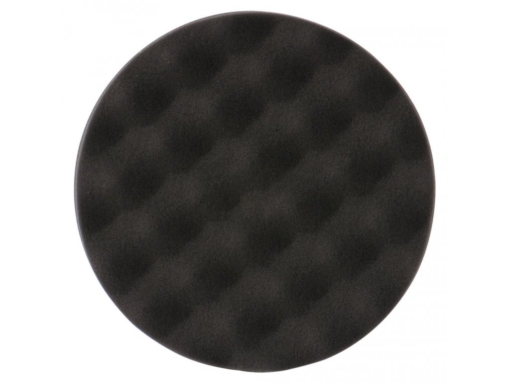 Polishing pad waffle Soft, black D150mm, velcro