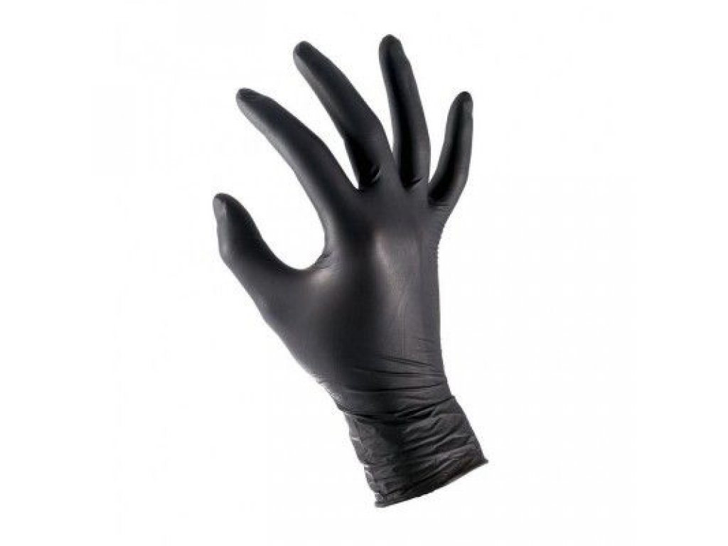 Master nitrilové rukavice černé vel. XL