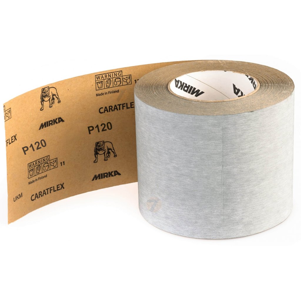 Mirka CARATFLEX 115mm x 50m P120 rollo de papel de lija 