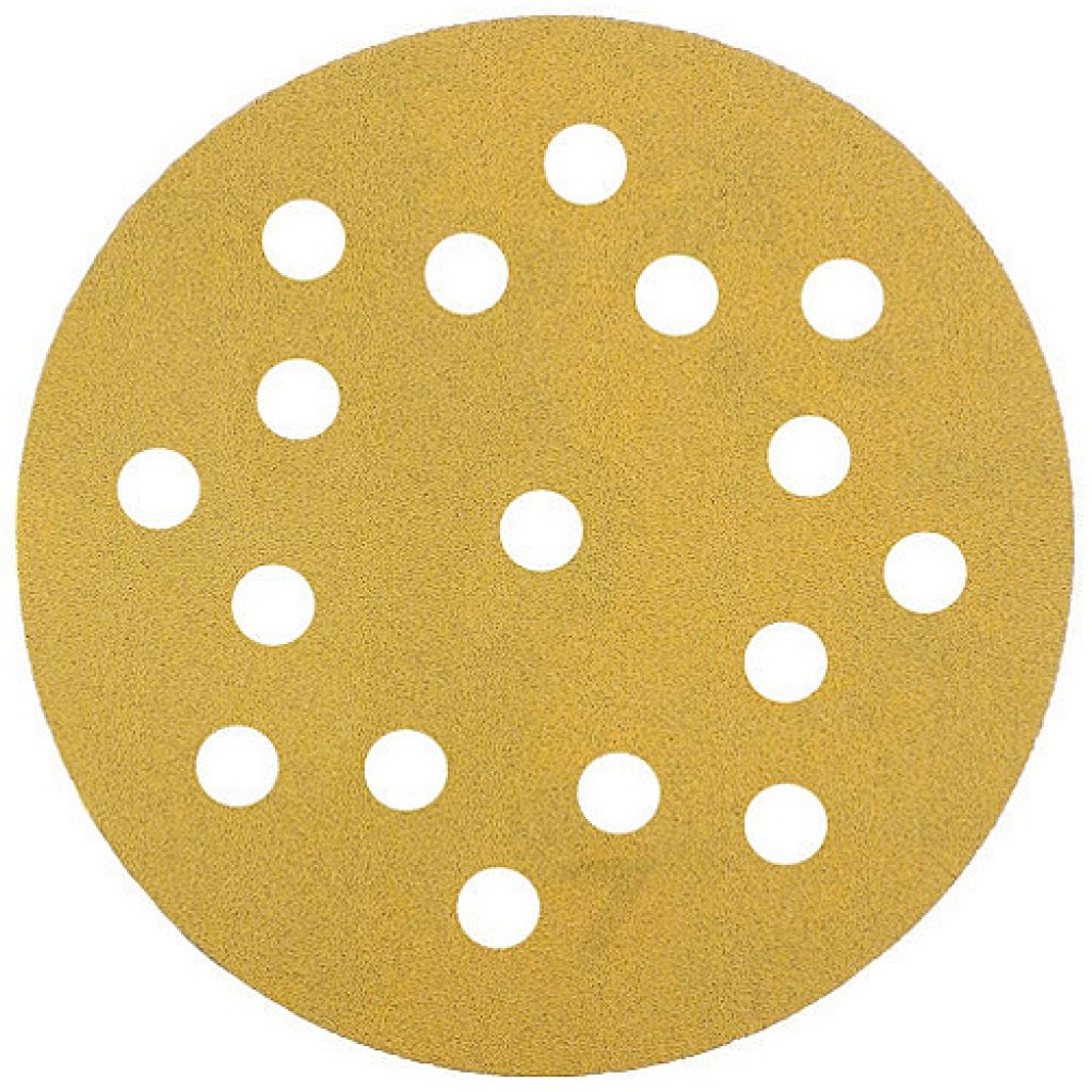 Mirka Gold brúsny papier Ø125mm 17 dier suchý zips P150