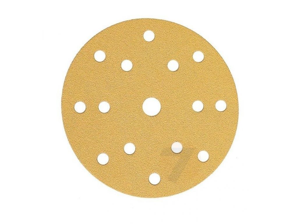 Mirka Gold brúsny papier Ø150mm 15 dier suchý zips P120