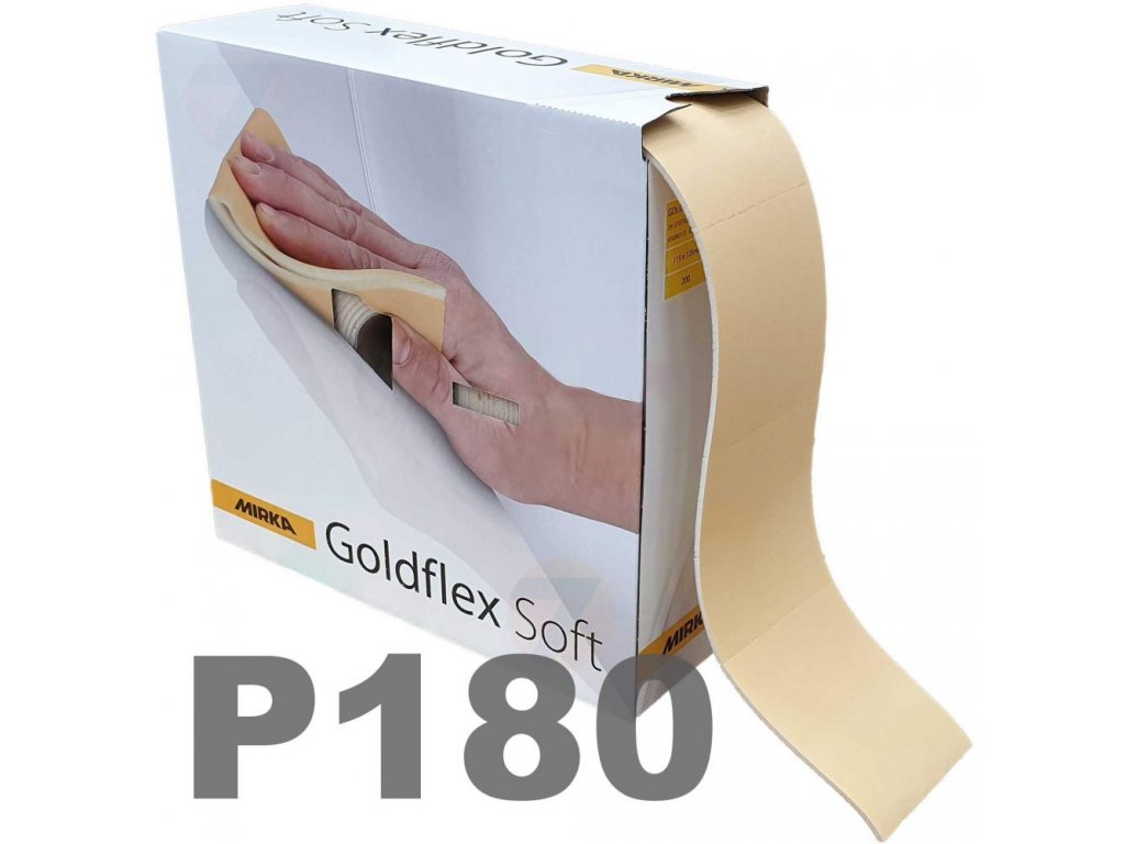 Mirka Goldflex Soft 115x125mm P180 200Stk. ( 2912707018) Handpad Rolle perforiert