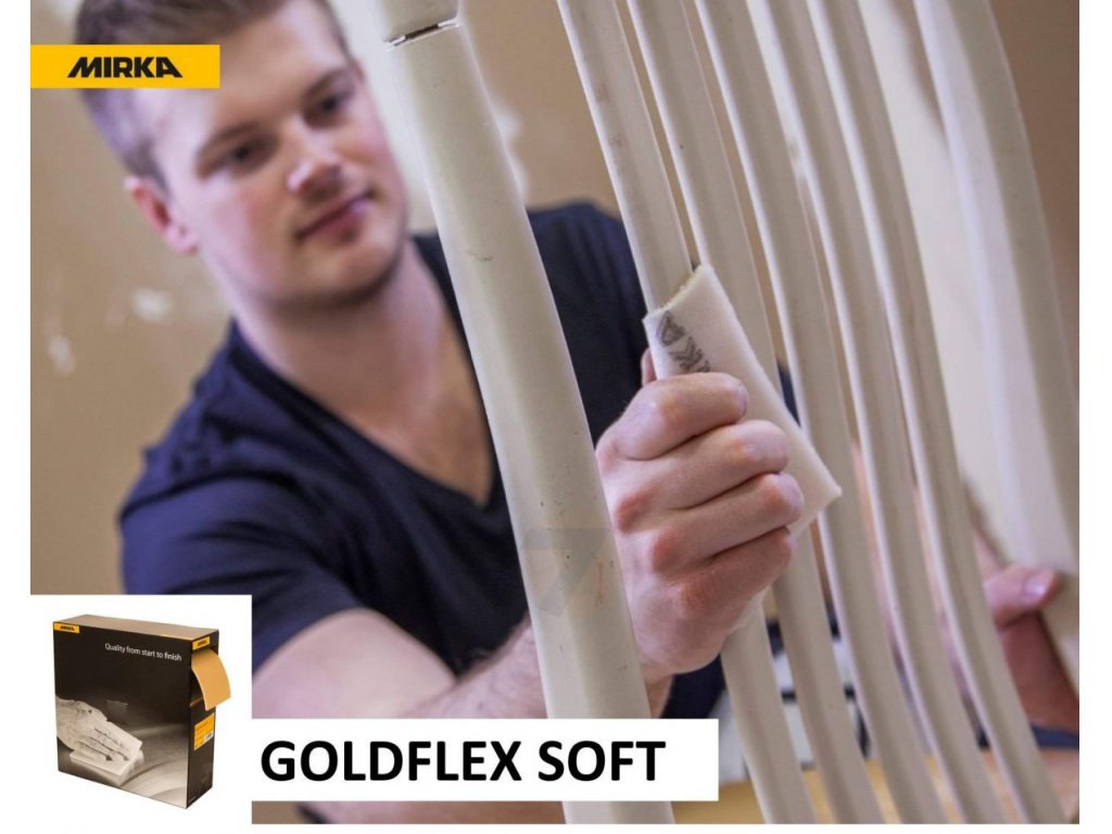 Mirka Rouleau abrasif GoldFlex Soft 115x125mm 200 pièces Grain P180