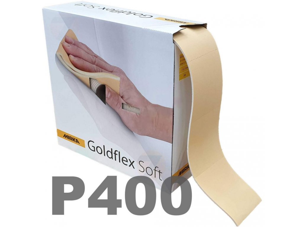 Mirka GOLDFLEX SOFT P400 115x125mm Perf-Roll 200Pads/RLL