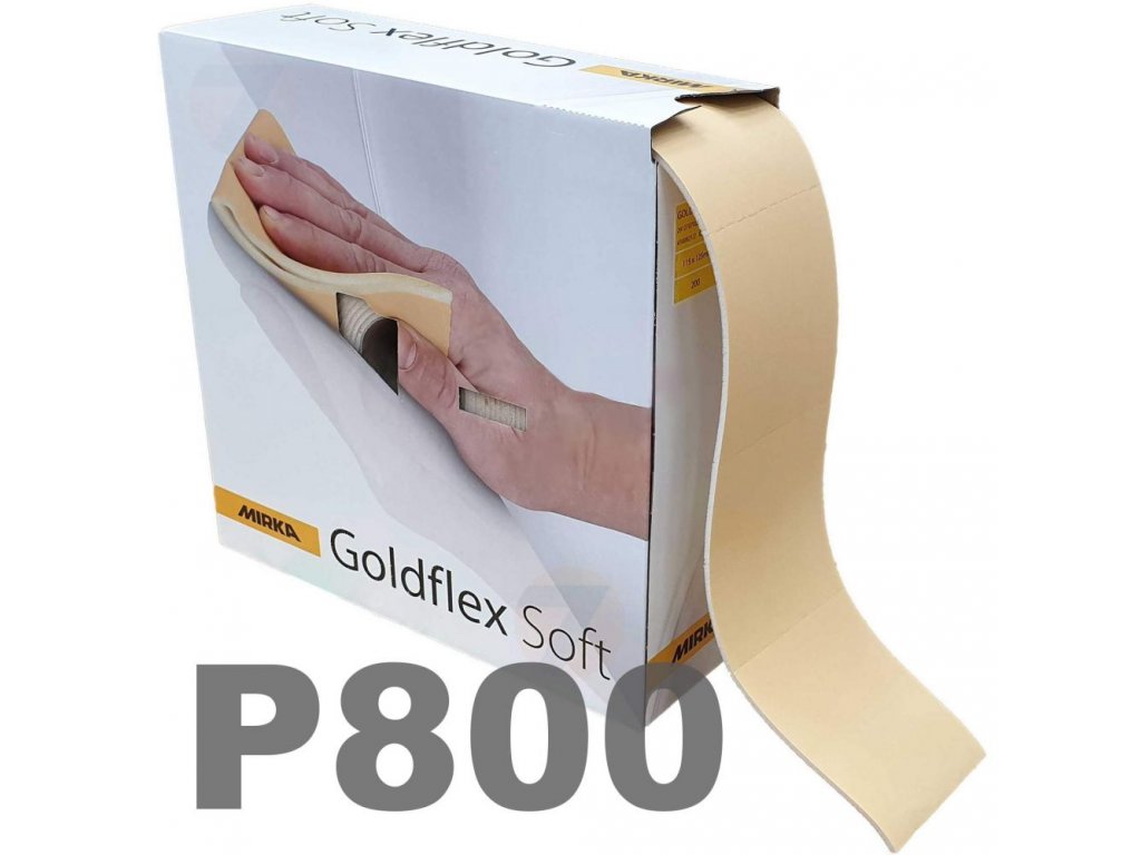 Mirka Goldflex Soft P800 115x125mm 200 utržků