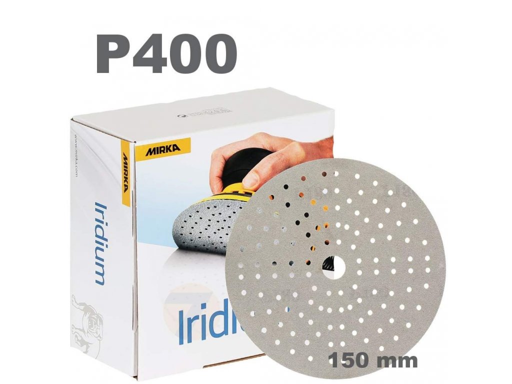 Mirka Iridium Sanding Disc Velcro Ø150mm P400