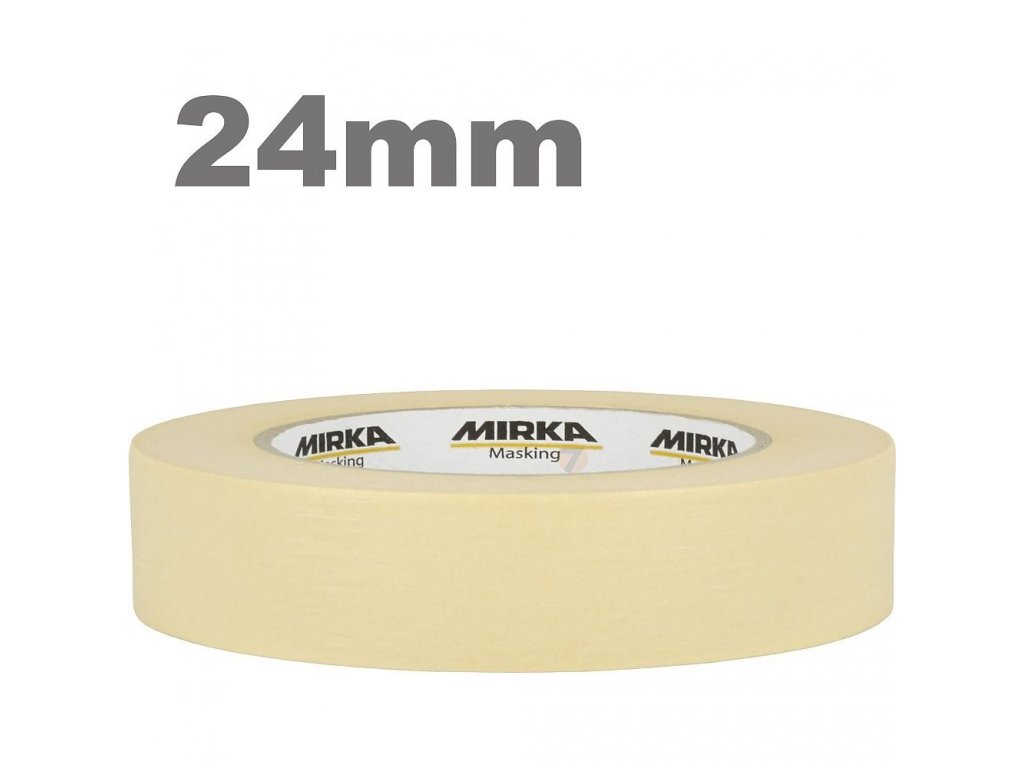 Mirka Masking Tape 100˚C White Line 24mmx50m