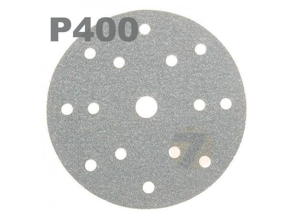 Mirka Silver brusný papír Ø150mm 15 děr suchý zip P400