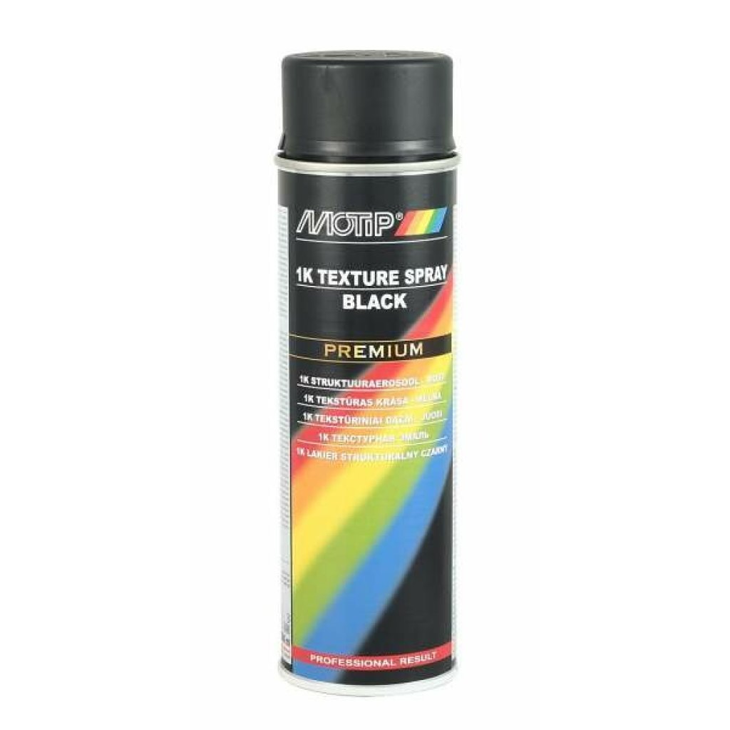 Motip 1K strukturovací sprej černý 500 ml