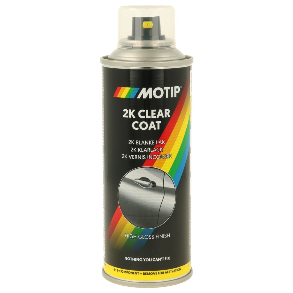 Motip 2K dvousložkový čirý lesklý lak ve spreji 200ml