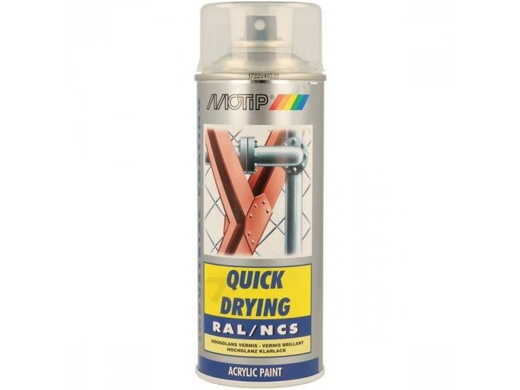 Motip Acrylic quick-drying Clear Varnish Spray glossy spray 400ml