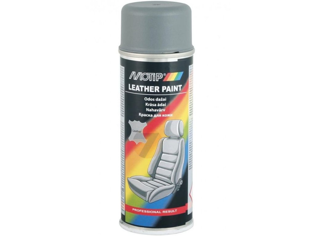 Motip Leather Paint gray Spray 200 ml