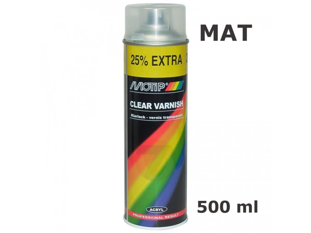 Motip bezbarvý lak 600 ml Spray
