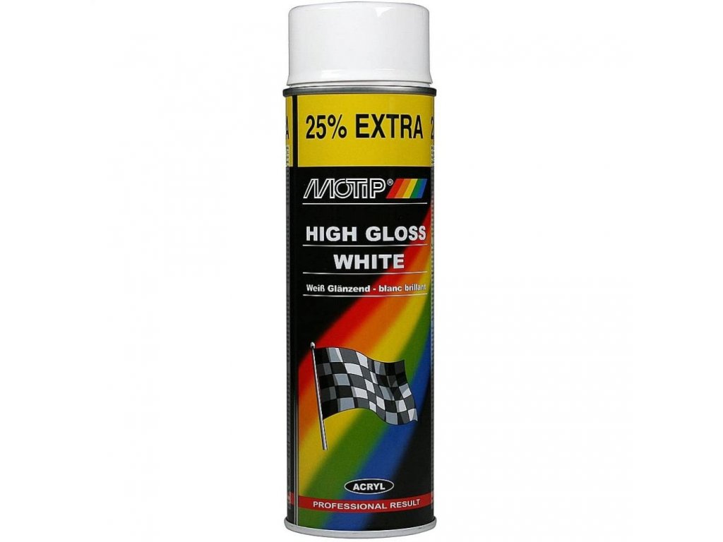Motip Spray blanc brillant 500ml