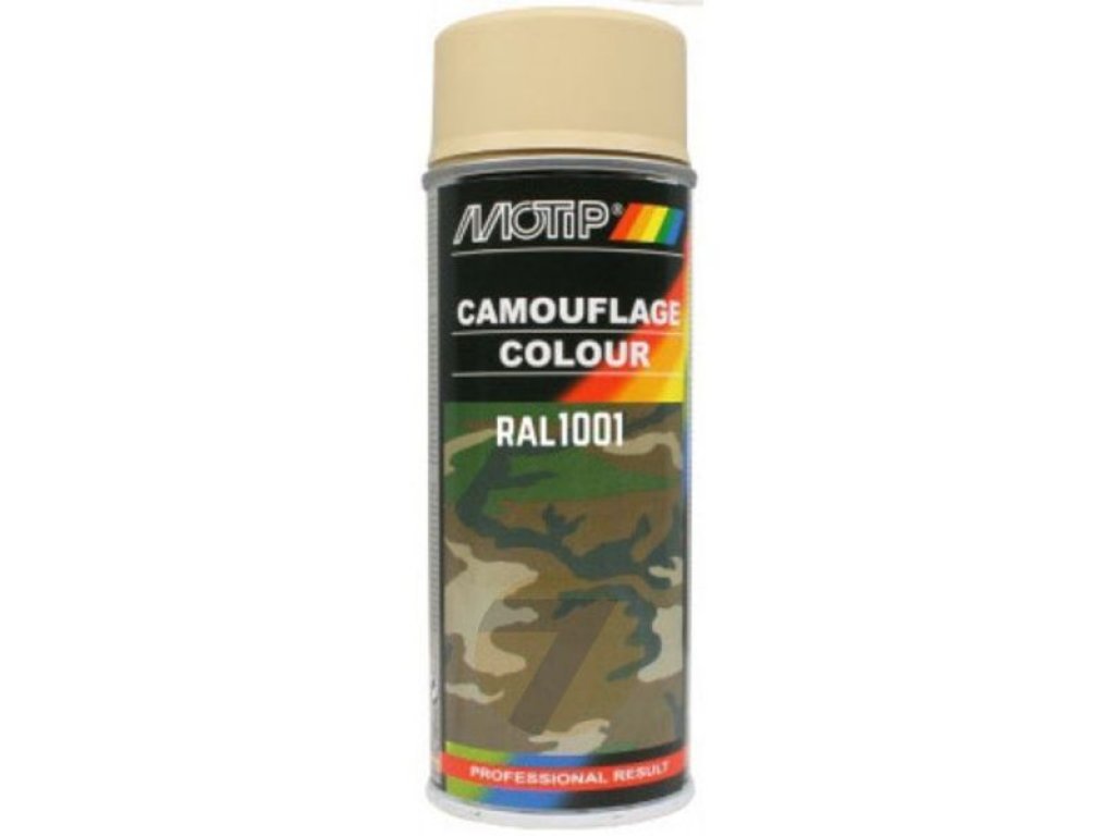 Motip Camouflage RAL 1001 maskovací barva ve spreji 400 ml