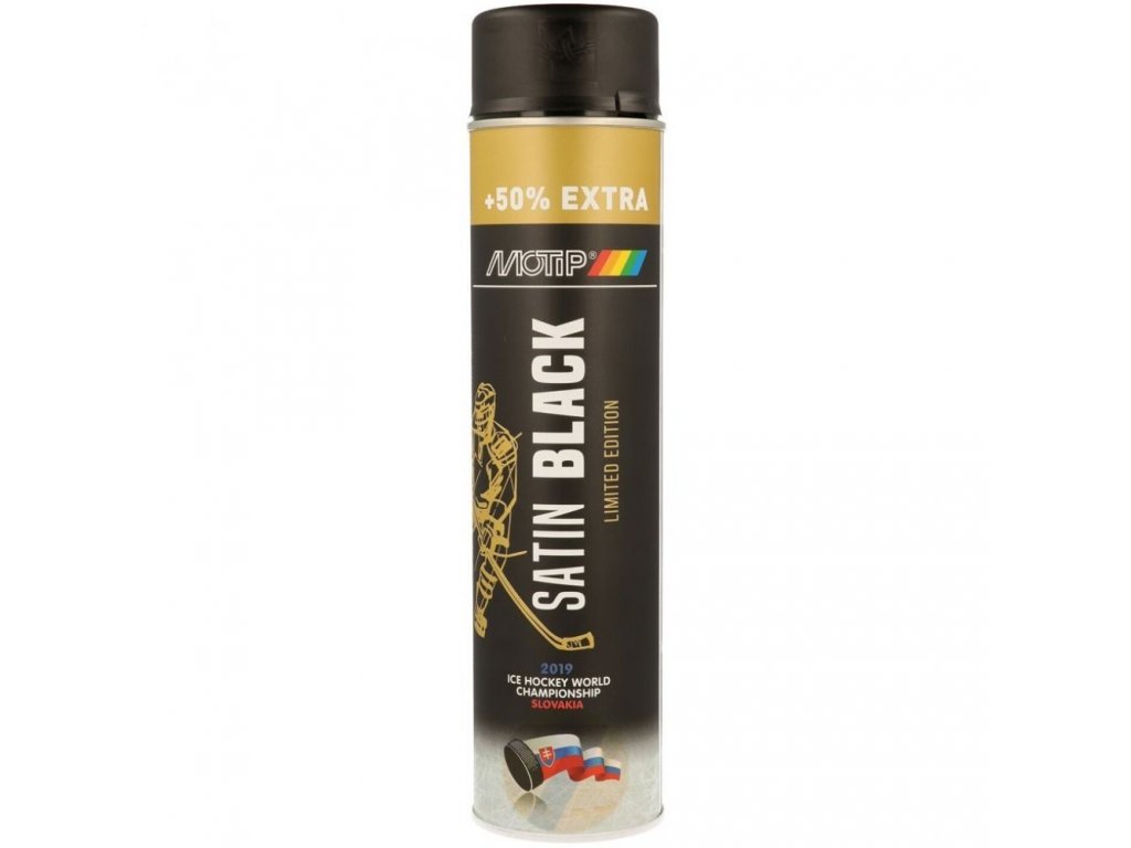 Motip black satin mat spray 600 ml
