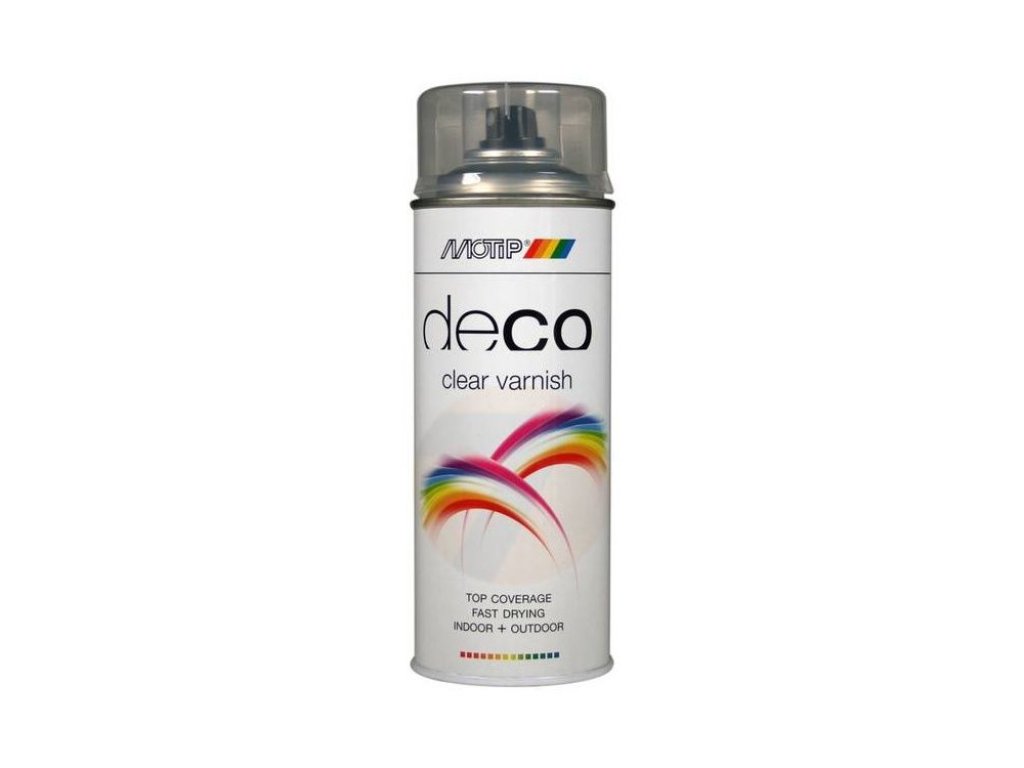 Motip Deco bezfarebný lak lesk spray 150 ml
