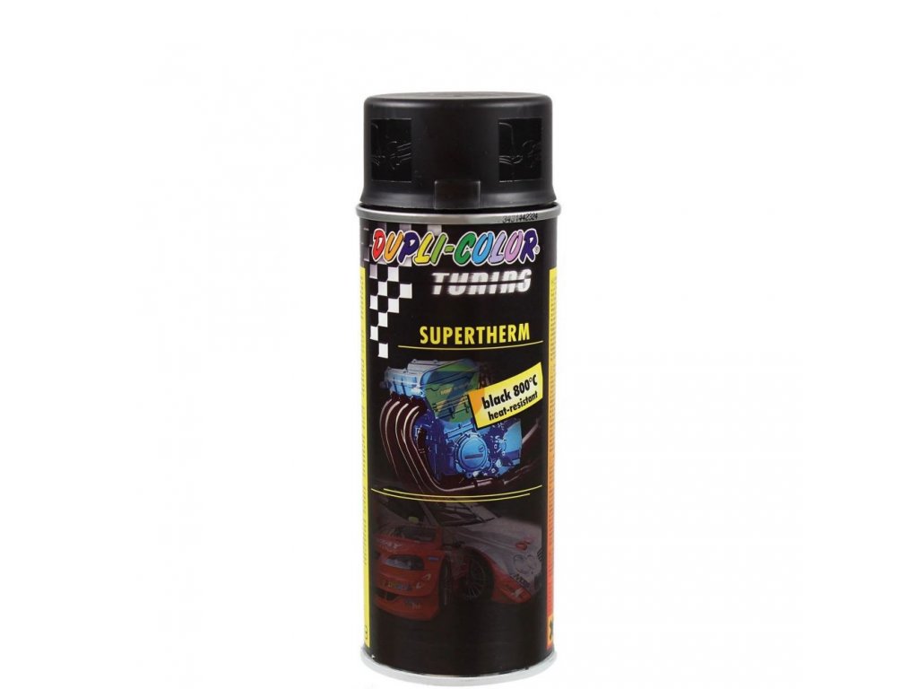 Dupli-Color SUPERTHERM super feuerfeste schwarze Farbe 800°C Spray 150ml