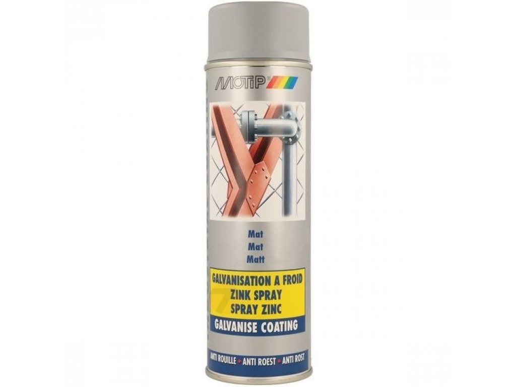 Motip Industrial  Spray mat zinc 500 ml
