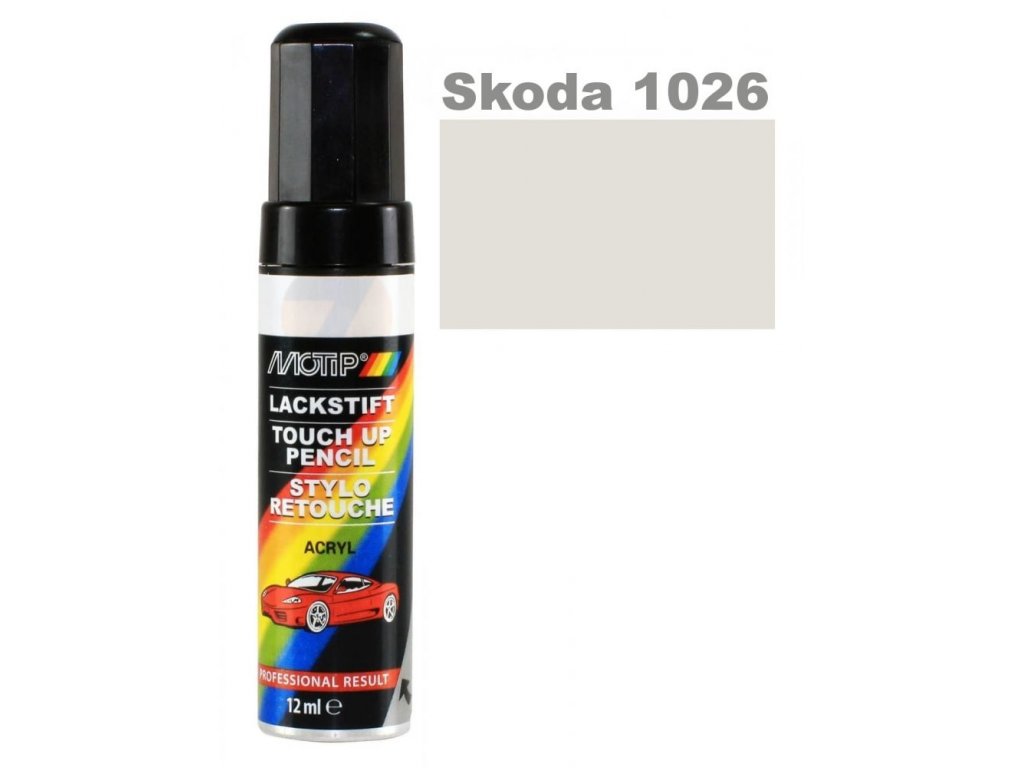 MOTIP Touch Up Pencil Skoda 1026, LB9A, 9P9P candy white 12ml