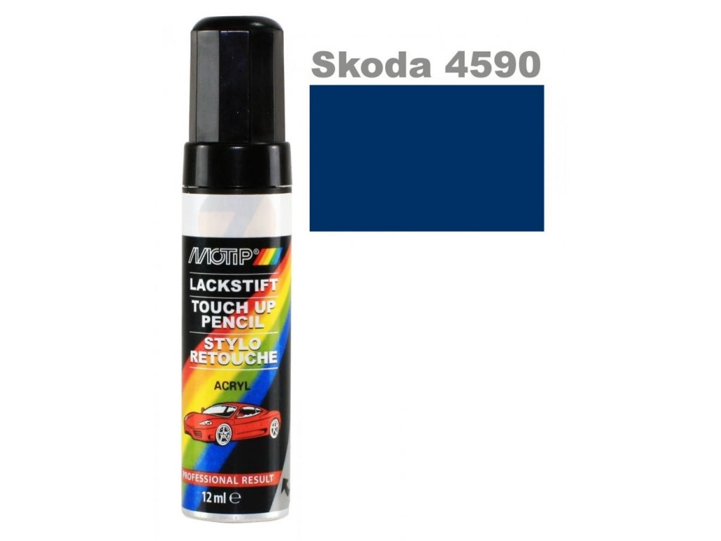 Motip Crayon de retouche Skoda 4590 bleu dynamique 12ml
