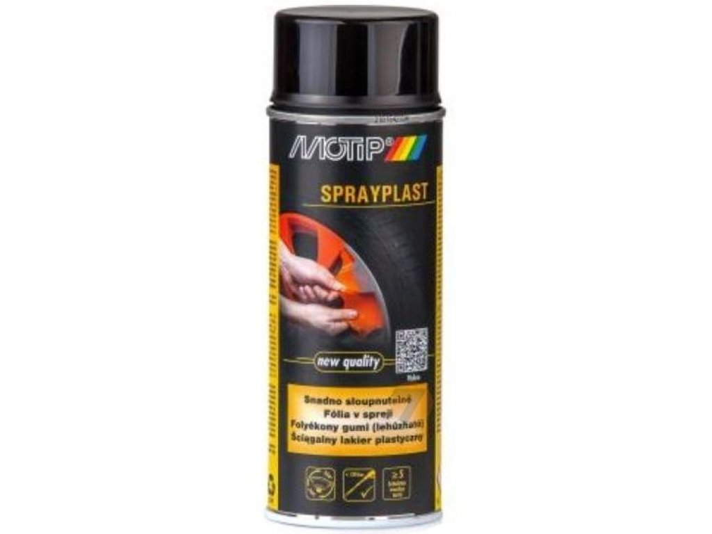 Motip SprayPlast čierna fólia lesklá v spreji 400ml