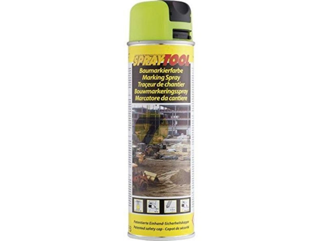 Motip SprayTool peinture de marquage de construction jaune 500ml