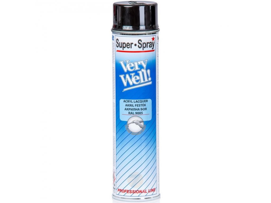 Motip Very Well RAL 9005 nero lucido vernice acrilica spray 600 ml