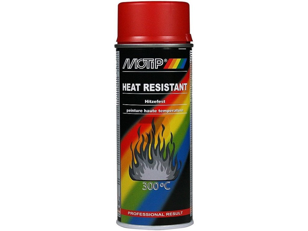Motip Heat Resistant 300 °C Lacquer  Red 400ml