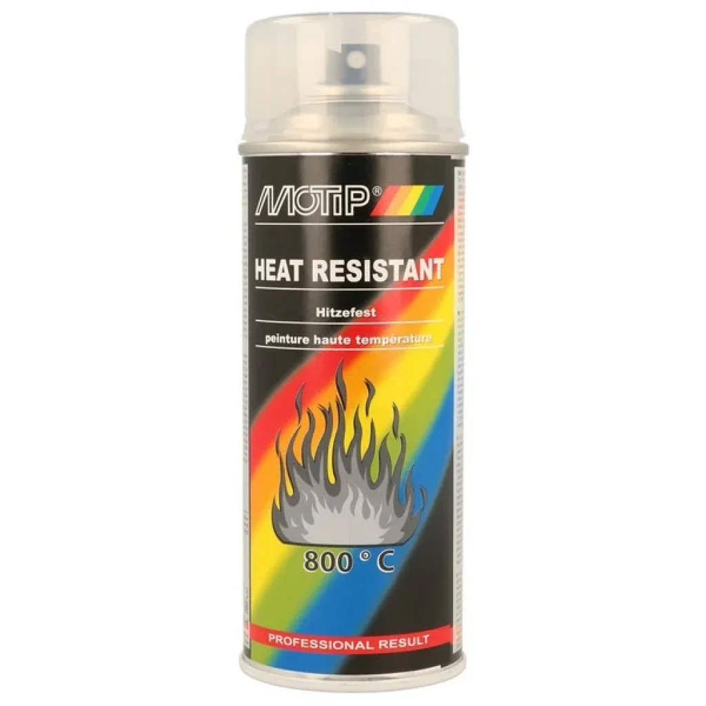 Motip Laca transparente resistente al calor 800 °C, spray 400 ml