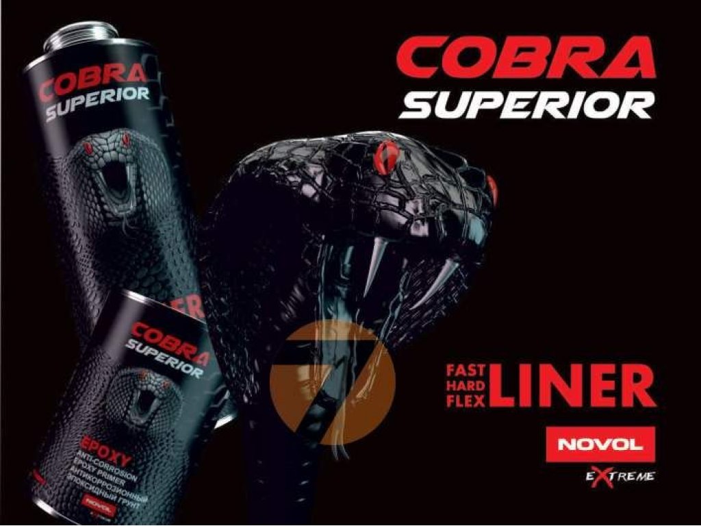 Novol Cobra Superior liner černý sada 600 + 200ml