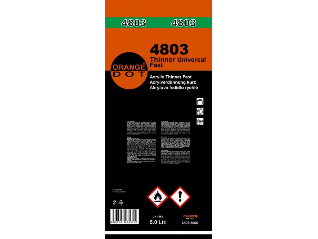 OD 4803 Rozcieńczalnik do akryli uniwersalny 5l szybki