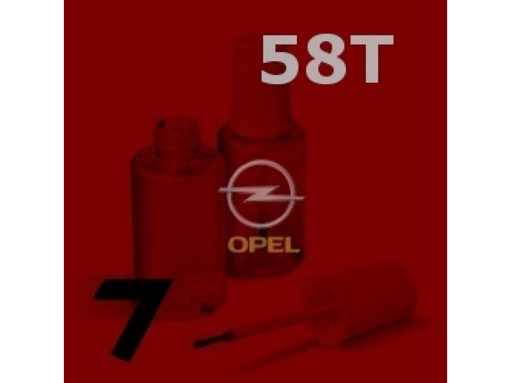 OPEL - 58T - FIRE RED červená barva - retušovací tužka