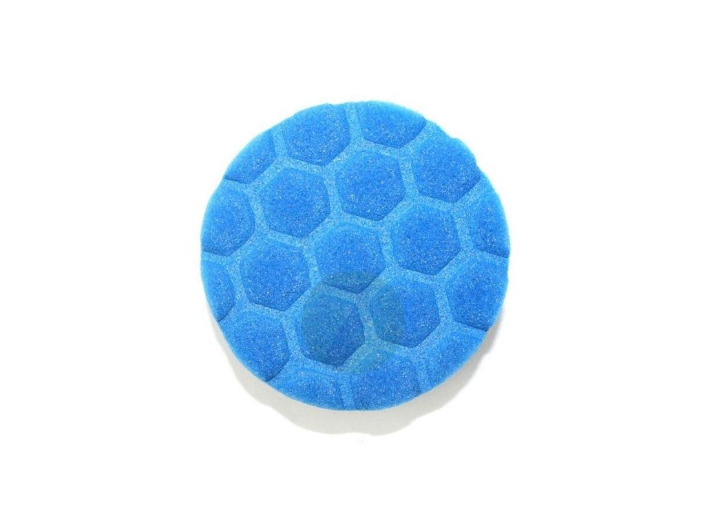 gąbka do polerowania w kolorze niebieskim o strukturze plastra miodu D80mm