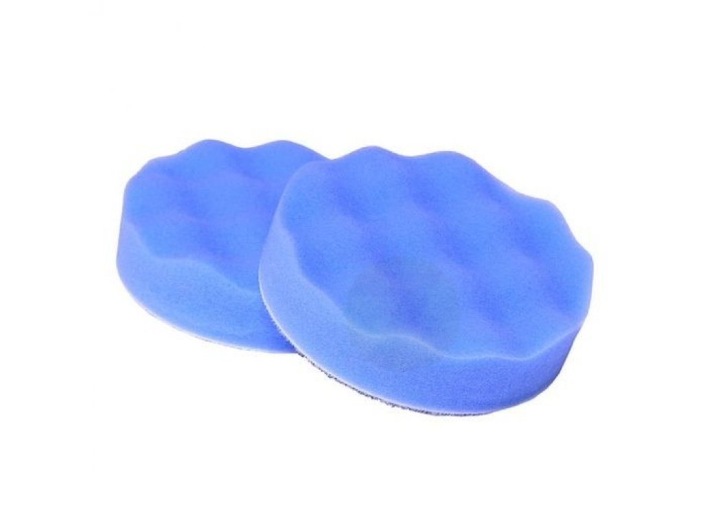 Pěnový leštící kotouč modrý D80mm wafle