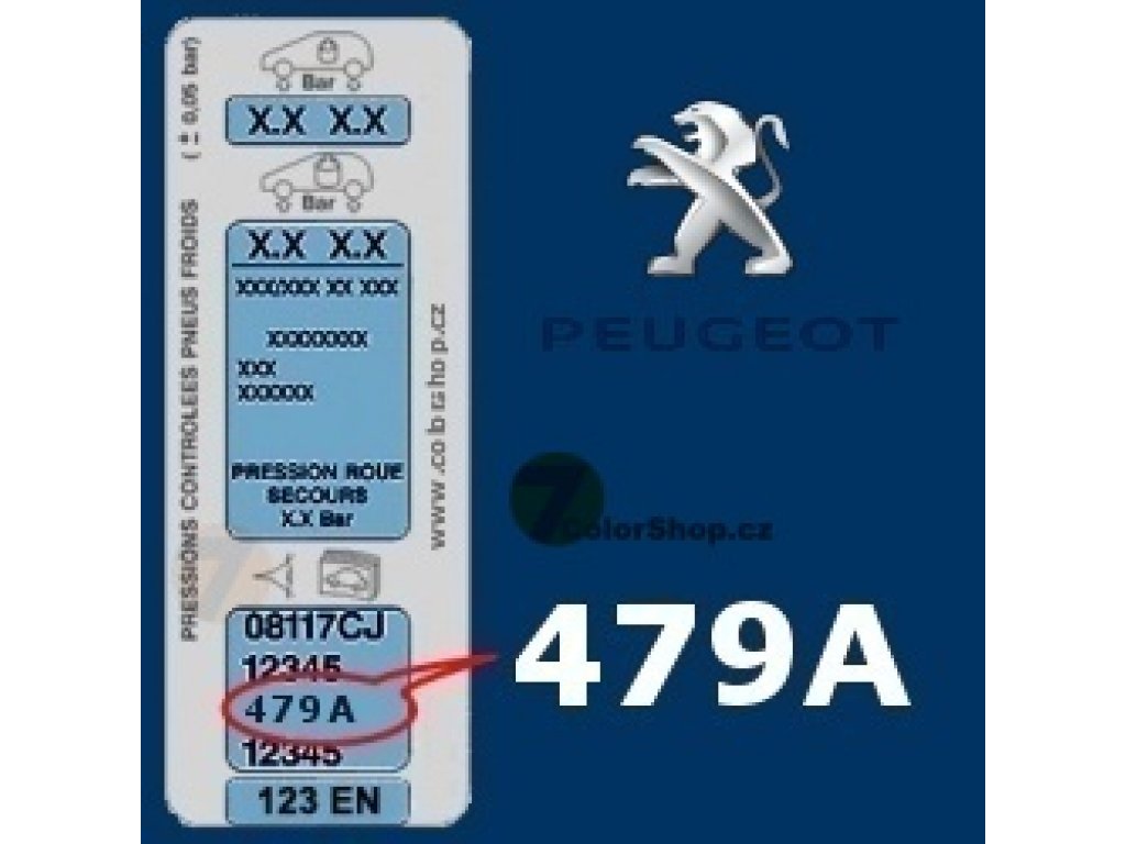 PEUGEOT 479A BLEU LINE colore Spray 400ml