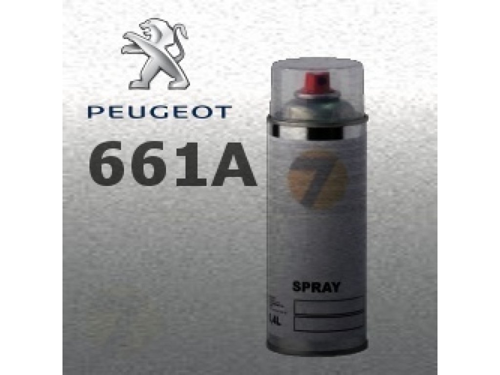PEUGEOT 661A GRIS QUARTZ metalická barva Sprej 400ml