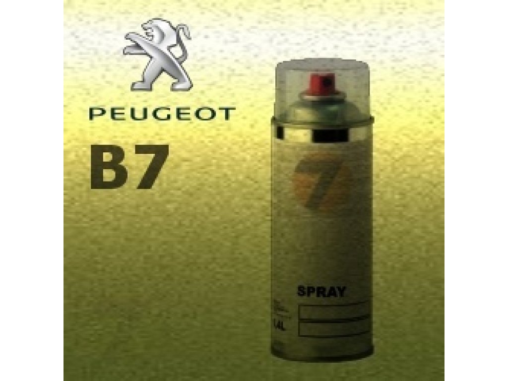 PEUGEOT B7 JAUNE LACERTA metalická barva Sprej 400ml