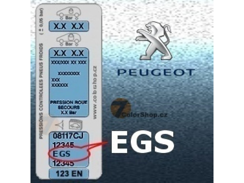 PEUGEOT EGS BLEU RIVIERA vernice metallizzata matita 20ml