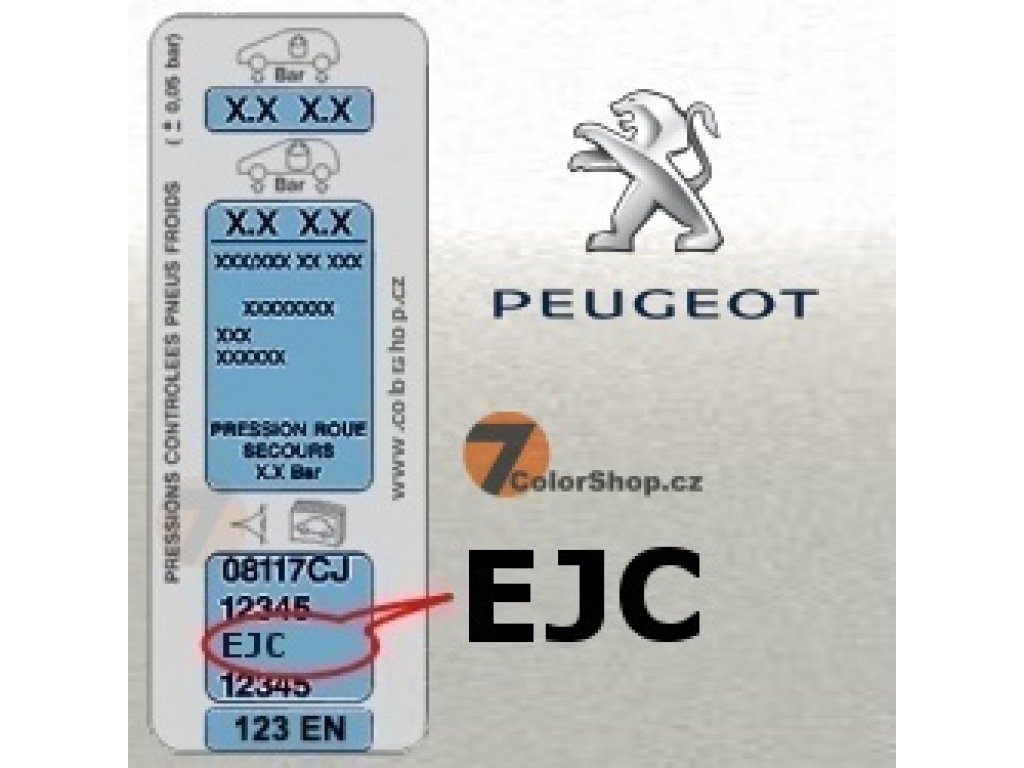 PEUGEOT EJC SNOW VELVET vernice metallizzata Spray 400ml