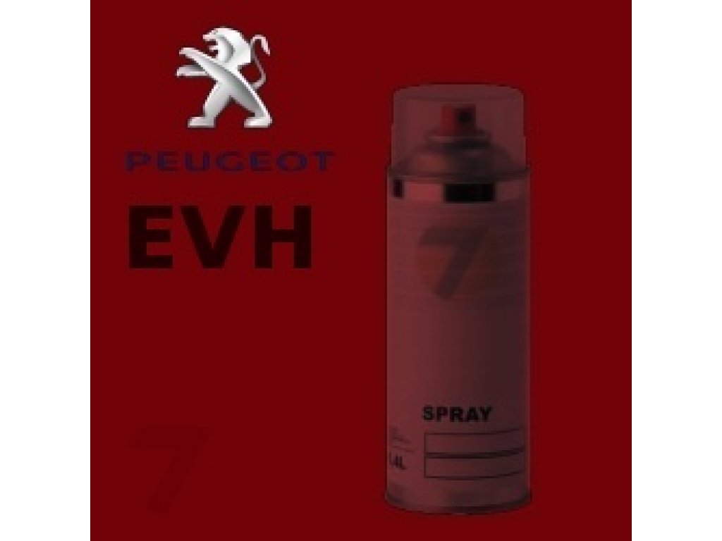Vernice Auto Spray MG PRIME Per Peugeot – Colore EVH Rouge Elixir Nacre/Elixir Red Metallic, 400 Ml