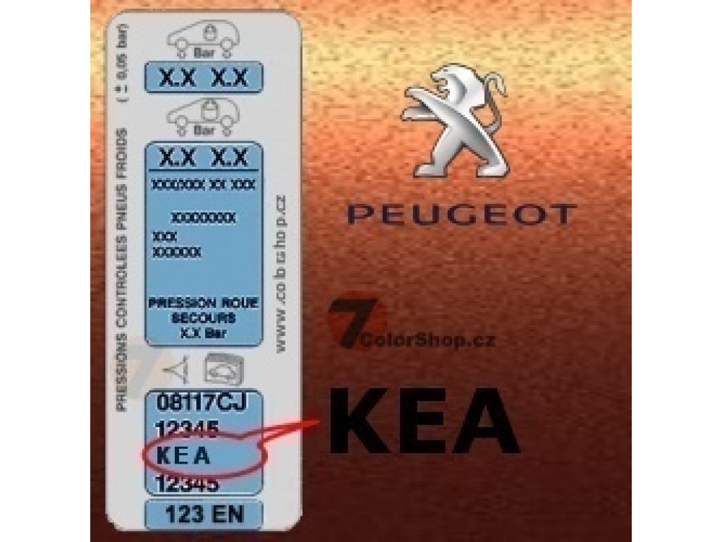 PEUGEOT KEA RAME GOA vernice metallica matita 20ml