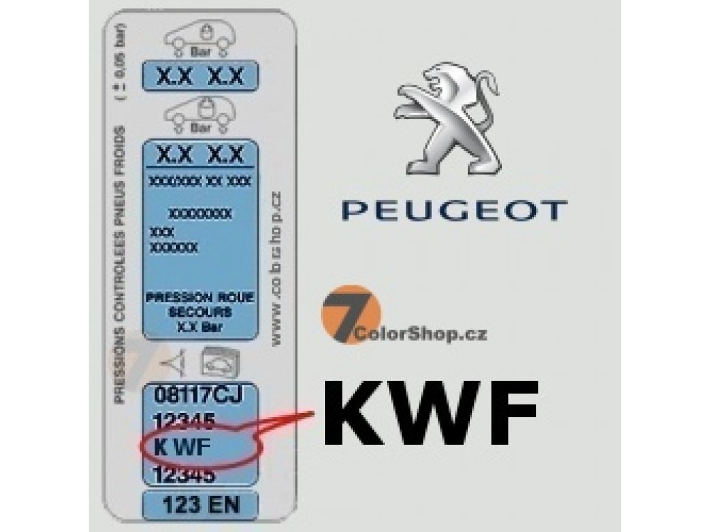 PEUGEOT KWF BIANCO OPALE matita colore 20ml