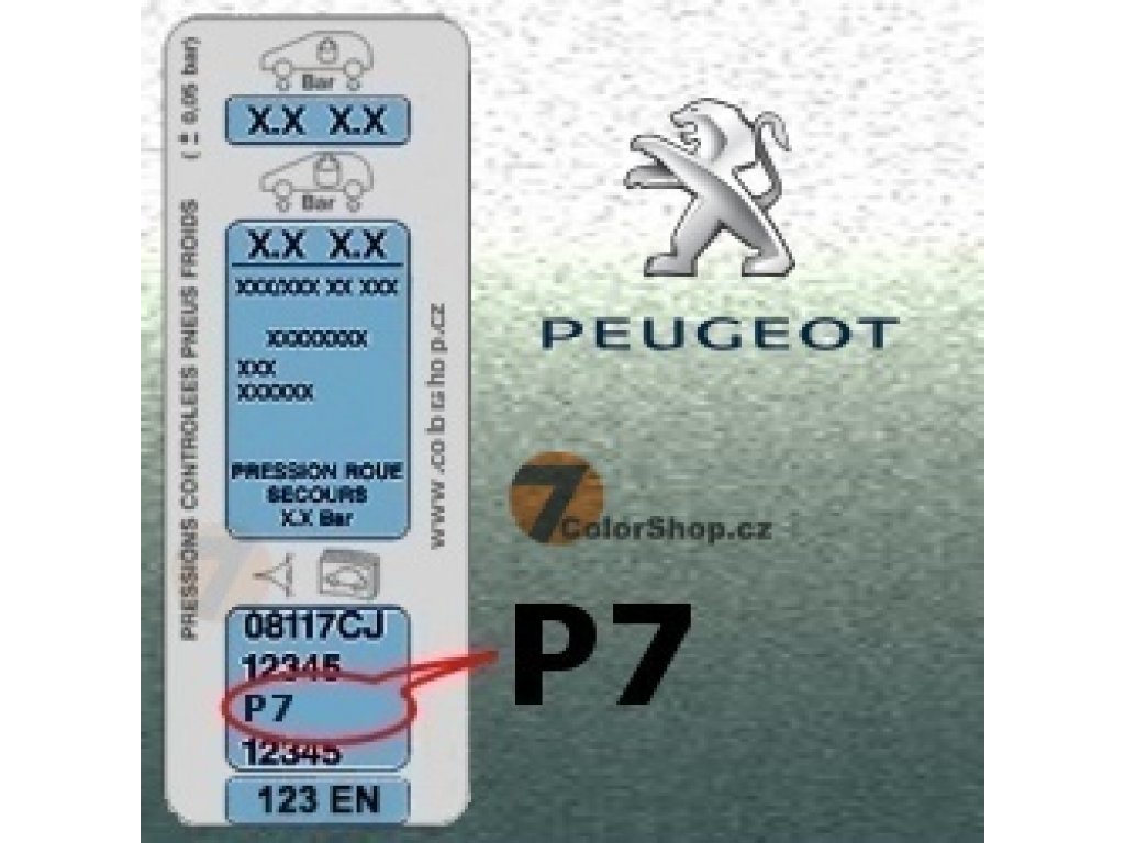 PEUGEOT P7 VERT IDAHO vernice metallizzata Spray 400ml