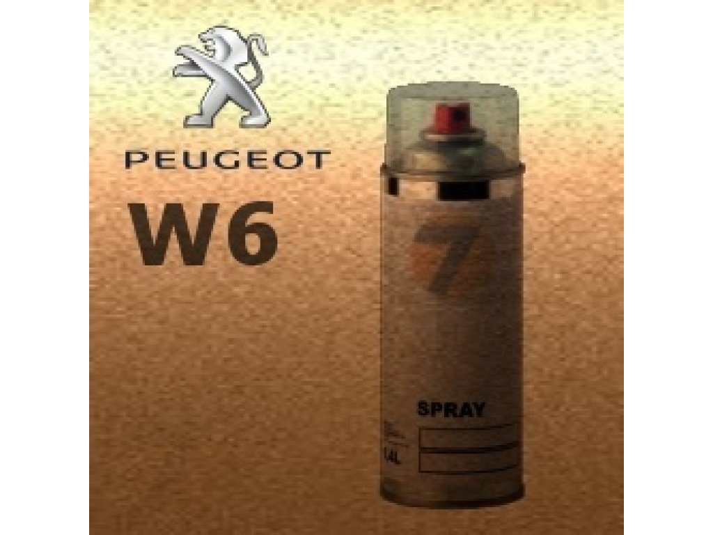 PEUGEOT W6 COGNAC metalická barva Sprej 400ml