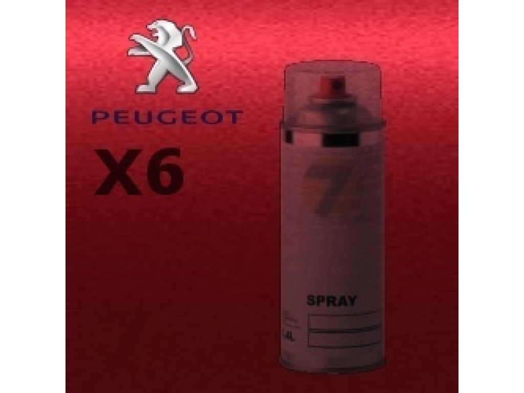PEUGEOT X6 ROUGE ERYTHREE metalická barva Sprej 400ml